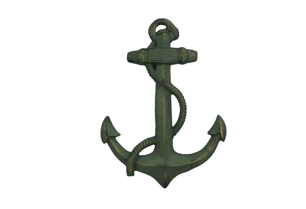 Details about   Verdigris Cast Iron Ship Anchor Wall Hanging 16" 