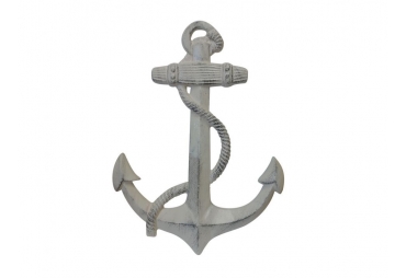 Rustic White Metal Anchor