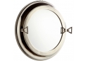 Nickel Porthole Mirror 21"