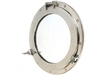15" Chrome Finish Aluminum Porthole Mirror