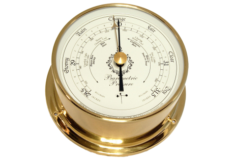US Made Brass Barometer 