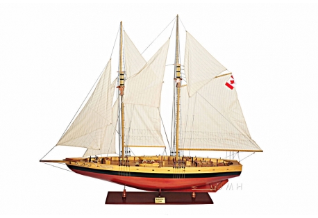 Very Large Famous Bluenose ll Schooner  8 Feet  100% hand built individually using plank-on-frame construction method a similar to the building of actual ships.
