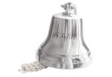 Chrome Finish Aluminum US NAVY Ship Bell with Rope, 6.5"