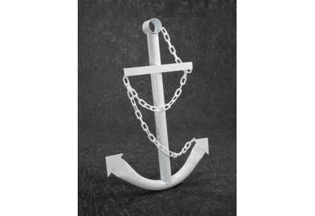 This decorative ship anchor is made from high quality welded tubular steel and can be easily hung or leaned against a wall. Perfect decor for garden and yard 