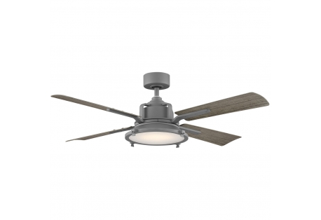 Nautilus Indoor and Outdoor 4-Blade Smart Ceiling Fan 56in Graphite Weathered Wood 