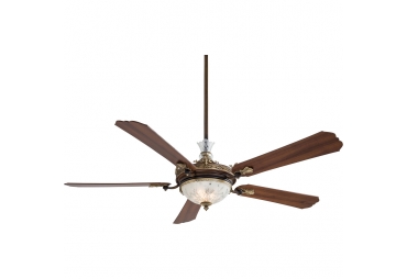 Dark Walnut Blades Ceiling Fan 68 Inch