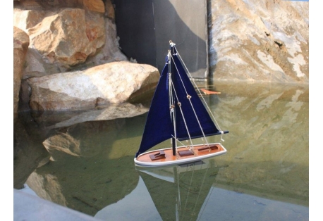 Our new It Floats - Blue with Blue Sails model salboat is freshly designed with increased craftsmanship and is our debut float alone sailboat. 