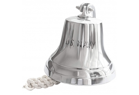 Maritime  US NAVY Ship Bell with Rope 
