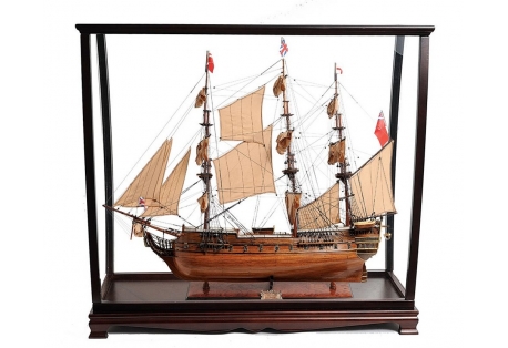 This expert level, highly detailed, high quality, HMS Surprise tall ship model is fully assembled and ready for display (not a kit).