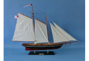 America Wooden Schooner Model Sailboat Decoration