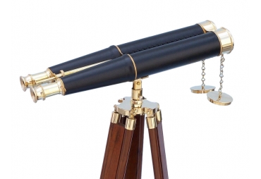 Admiral's Brass/Leather Binoculars 62"