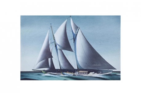 Classic Yacht Painting, Canvas Print