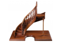Palace Spiral Staircase Stairs Architectural 3D Wooden Model