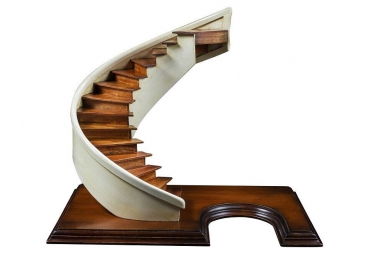 Spiral Stairs Ivory Staircase Architectural 3D Wooden Model