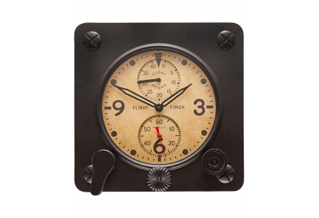 Based on an actual WWII era Military aircraft instrument, our Flight Timer clock is designed for quick time reference while in flight