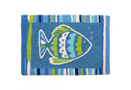 Blue Fish Indoor and Outdoor Accent Rugs