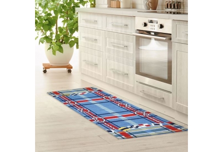 Nautical Plaid Indoor and Outdoor Area Rug