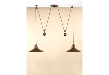 Brass D'Avo 2 Pendants with pulley