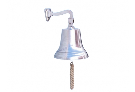 Add classic nautical charm with this polished Chrome Hanging Ship’s Bell. Clear tone, durable bracket, and perfect for boats, entryways, and maritime décor.