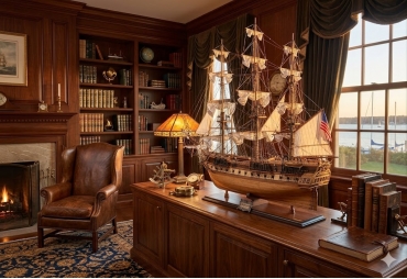 1798 USS Constitution Old ironsides Wooden Model