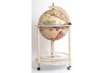 White Italian Renaissance Old World Globe