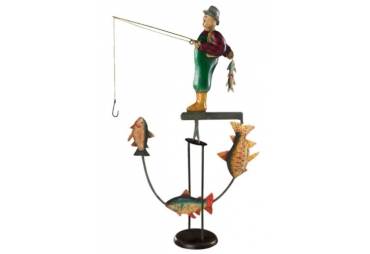 Fly Fisherman & Fish Sky Hook