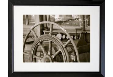 Anyone Can Hold The Helm Framed Photographic Print