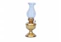 Solid Brass Table Oil Lamp 10"