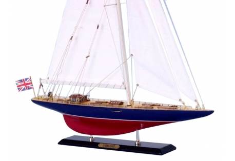 sailing ship model of the famous America’s Cup sailboat challenger Endeavour  significantly upgraded deck features and increased craftsmanship