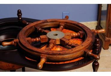 36" Wooden Classic Ship Wheel