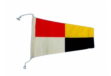 Number 9 - Nautical Cloth Signal Pennant