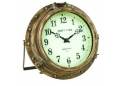 Iron Rustic Porthole Clock 9"