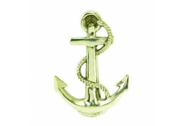 Solid Brass Anchor Door Knocker 6"