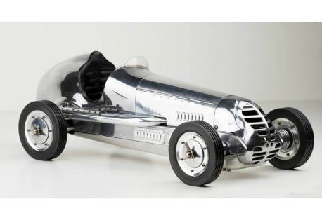 This reproduction BB Korn 1930s Spindizzy tether car model was designed by using original blueprints and resembles the original BB Korn spindizzy model down to the smallest detail.