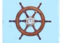 Decorative Ship Wheel Porthole Clock 24"