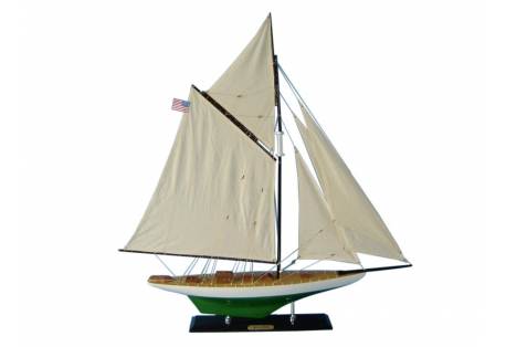 Wooden Sailboat Reliance Limited Model Decoration 33"