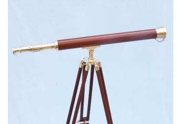 Brass/Wood Harbor Master Telescope 60" - Wood
