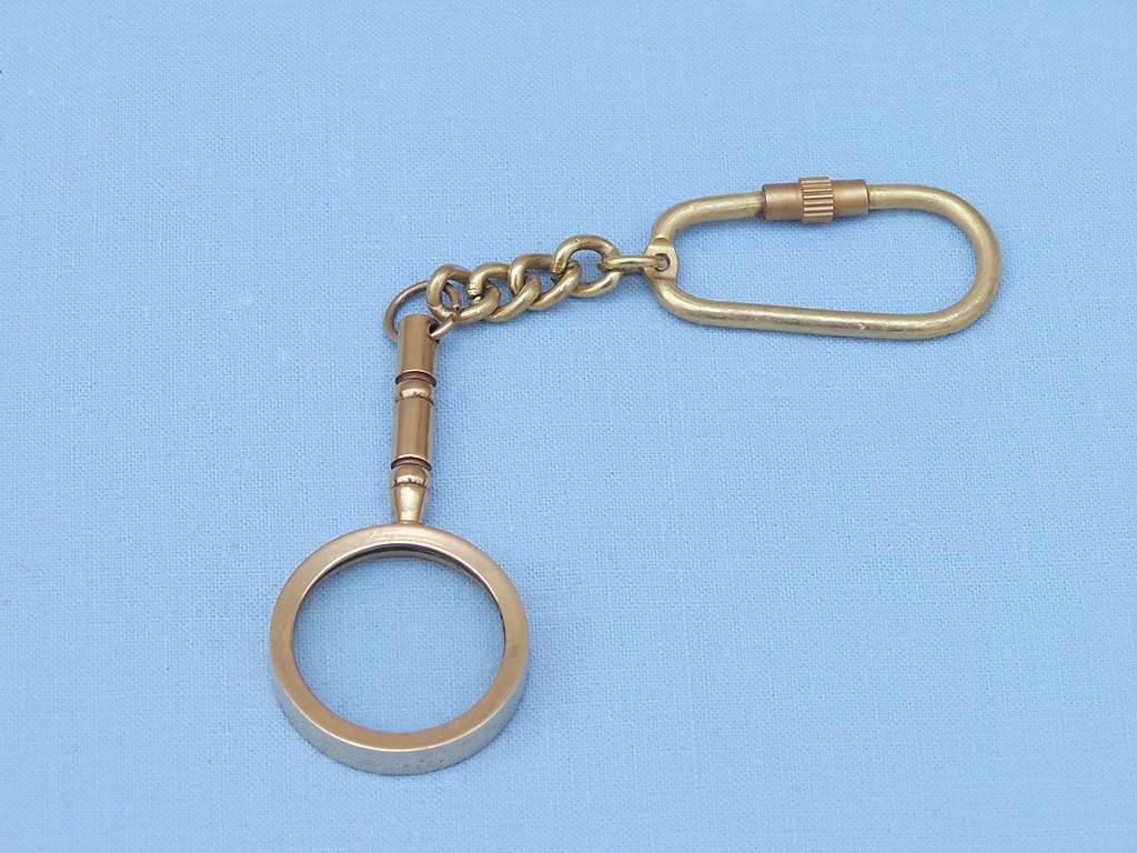 Brass Magnifier Key Chain