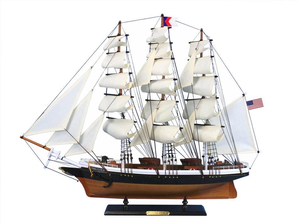 Scale Model of the Clipper Ship Flying Cloud – Lannan Gallery