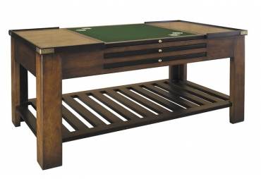 Large Wood Game Table  Black Authentic Models