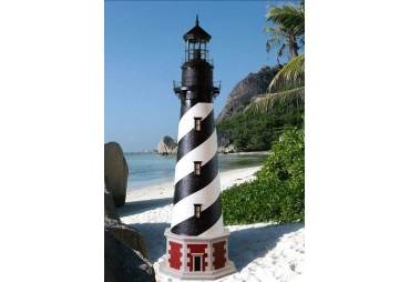 Cape Hatteras Stucco Electric Lawn Lighthouse 5'
