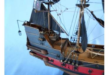 Wooden Pirate Ship Model Hand Built From Scratch