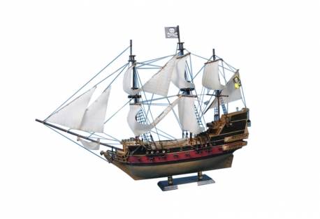 Captain Kidd's Black Falcon 24" - White Sails