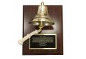 7" Brass Bell on Plaque by Weems and Plath 