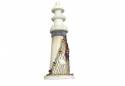 Wooden Shell Netted Lighthouse 12"