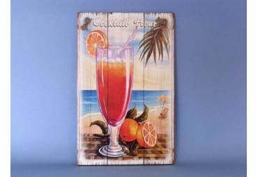 Wooden Cocktail Hour Sign 16"