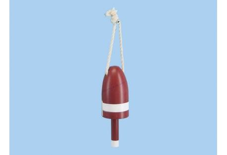 Wooden Red Lobster Buoy 6"