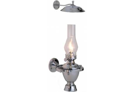 Chrome Atlantic Gimbal Lamp w/Smoke Bell