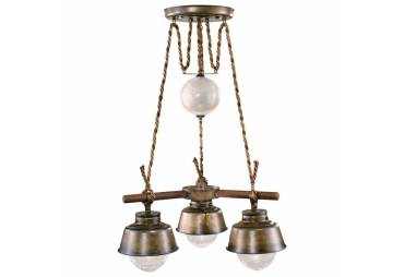 Nautical Amarras Three Light Chandelier
