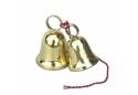 Set of 2 - Solid Brass Christmas Bells 6"